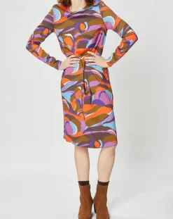 Femme Manoush Robes^Robe Caftan Purple Country Pop lilas