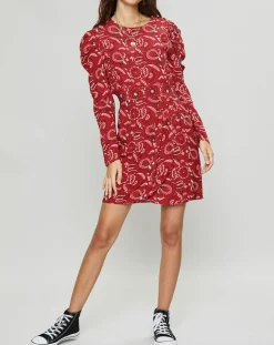 Femme Suncoo Robes^Robe Cennet imprimée rouge