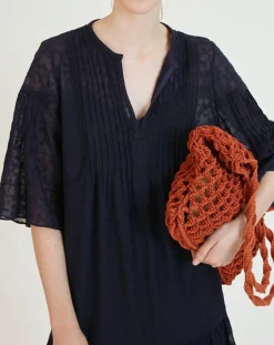 Femme Suncoo Robes^Robe Charlotte bleu nuit