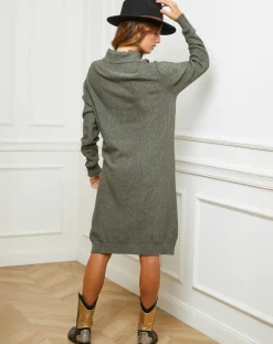 Femme Fleur de cachemire Robes^Robe Charlotte kaki