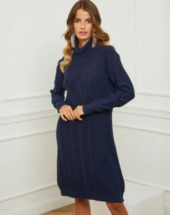 Femme Fleur de cachemire Robes^Robe Charlotte marine