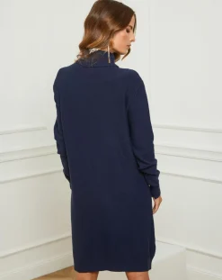 Femme Fleur de cachemire Robes^Robe Charlotte marine