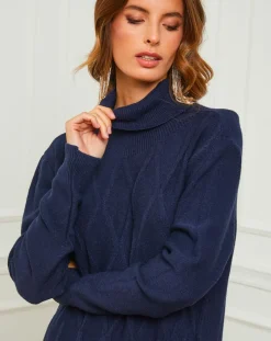 Femme Fleur de cachemire Robes^Robe Charlotte marine