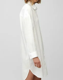 Robe chemise 100% Lin blanche-Marc O'Polo Sale