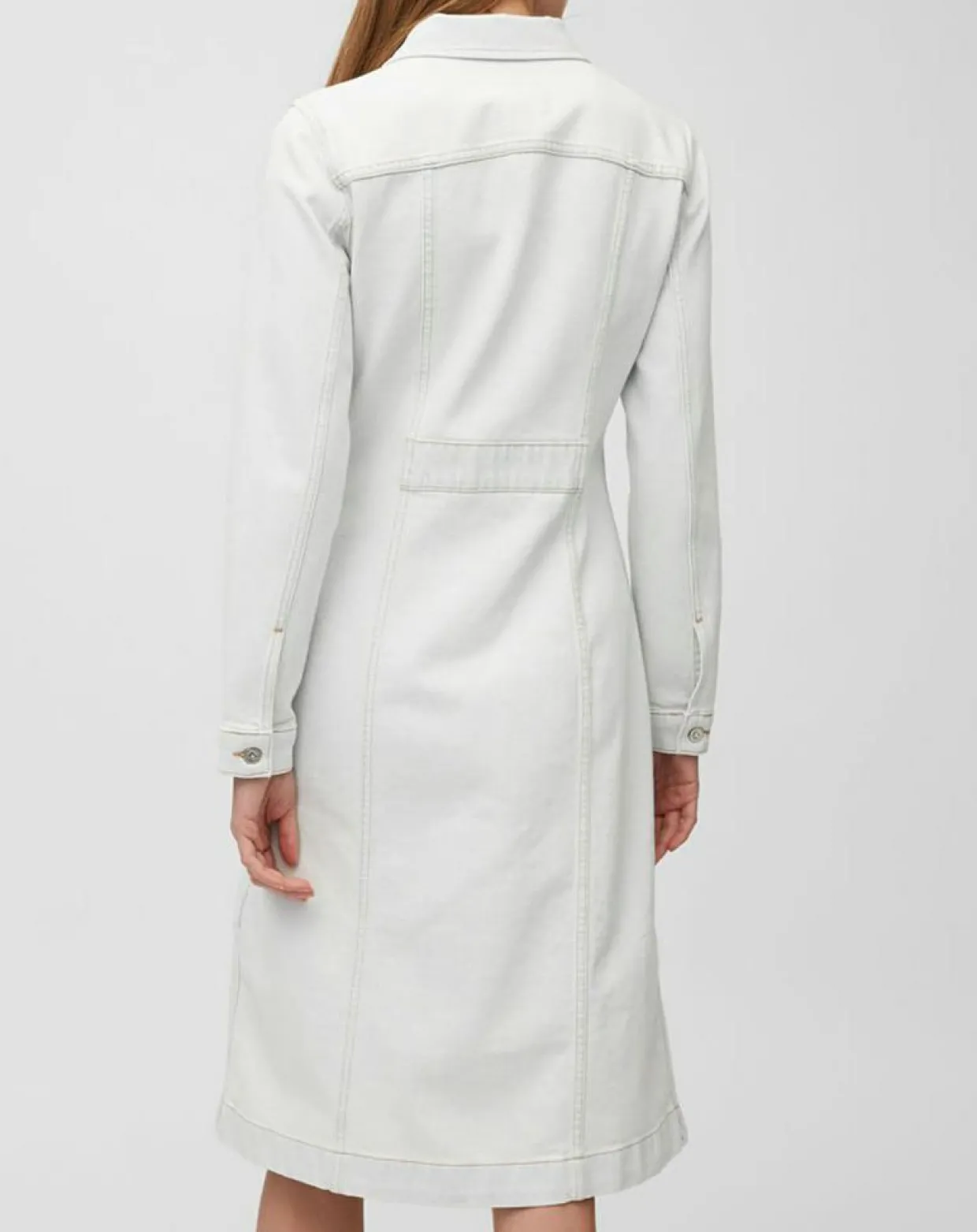 Femme Marc O'Polo Robes^Robe chemise en Jean cintrée bleu clair