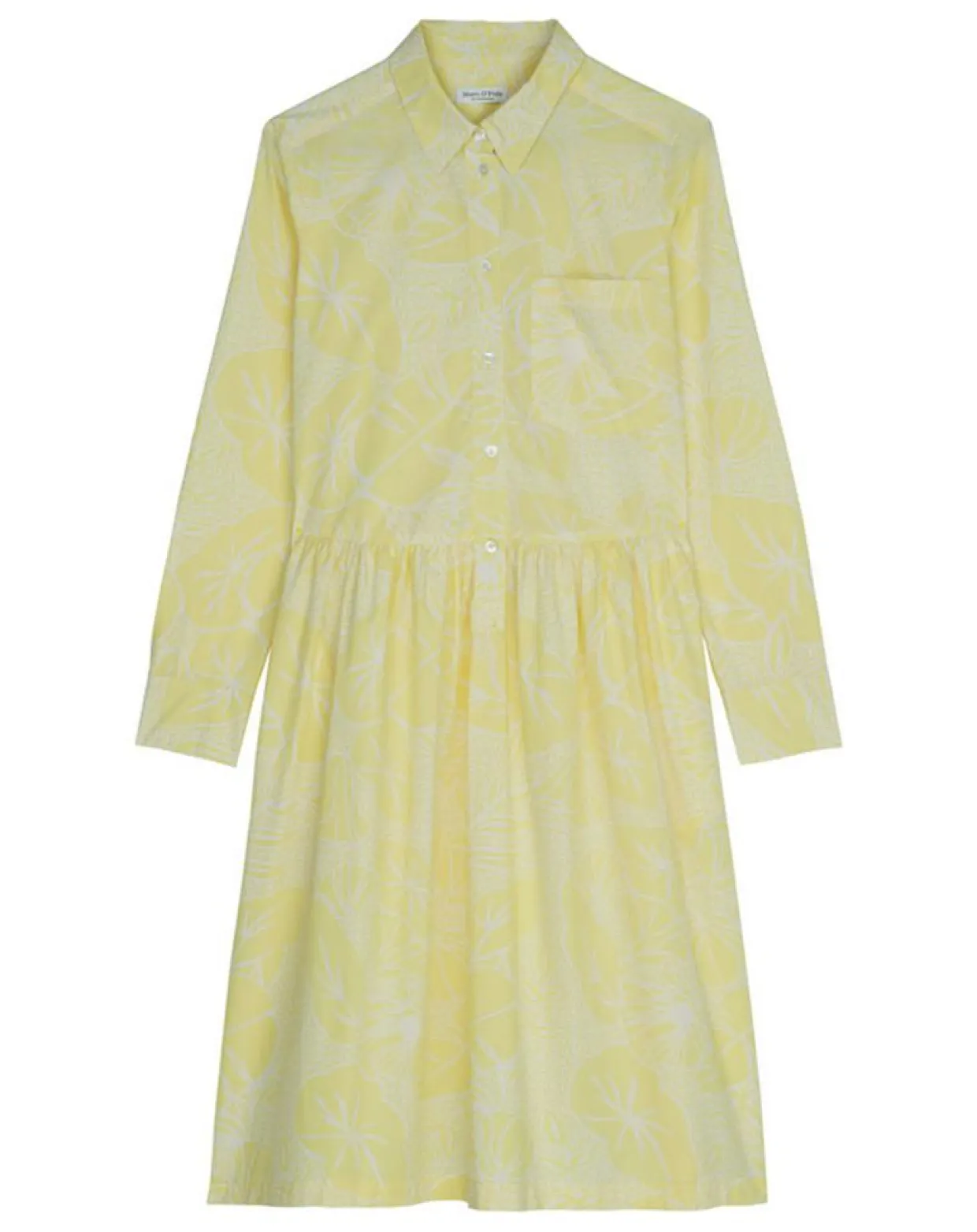 Femme Marc O'Polo Robes^Robe chemise Mid Coton Bio Poche jaune