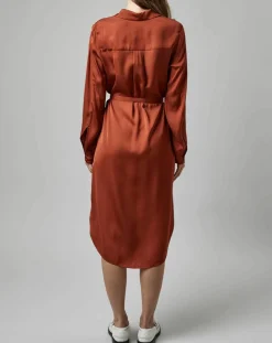 Femme Marc O'Polo Robes^Robe chemise orange