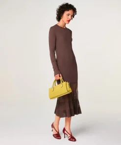 Robe Claire-Lise marron écorce-Rodier Hot