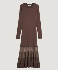 Robe Claire-Lise marron écorce-Rodier Hot