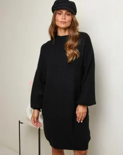 Femme Soft Cashmere Robes^Robe Claudine noire