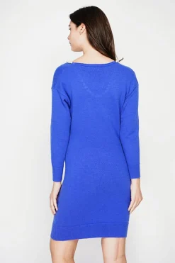 Femme C&Jo Robes^Robe col perlé royal