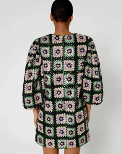 Femme Manoush Robes^Robe courte Crochet Paillette noire