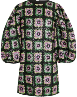Femme Manoush Robes^Robe courte Crochet Paillette noire
