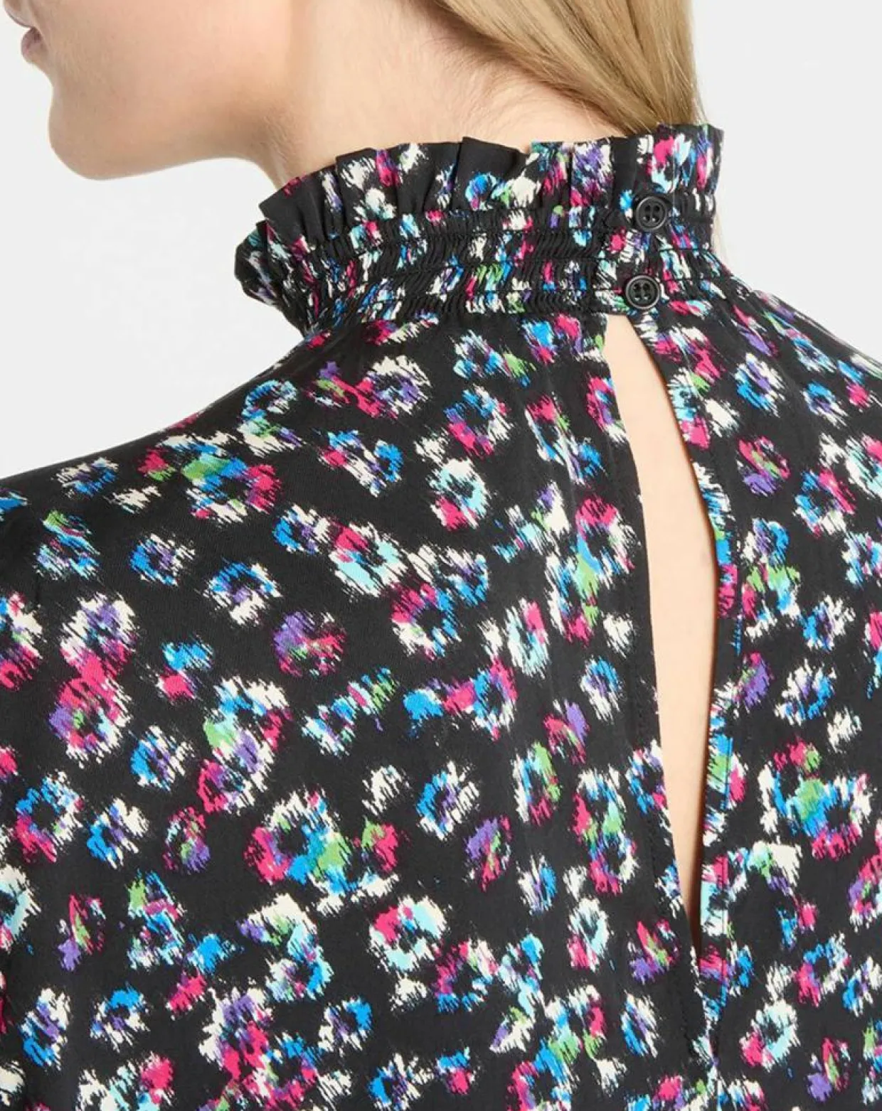 Robe courte et droite Cannelle imprimé fantaisie multicolore-Galeries Lafayette Clearance