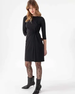 Robe Courte Gisele noire-Indies Hot