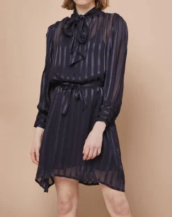 Femme Mare di Latte Robes^Robe courte Olie zébre encre