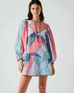 Robe courte patchwork-Manoush