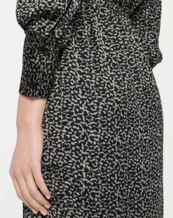 Femme Galeries Lafayette Robes^Robe courte portefeuille Carlotta imprimé fantaisie noir/écru