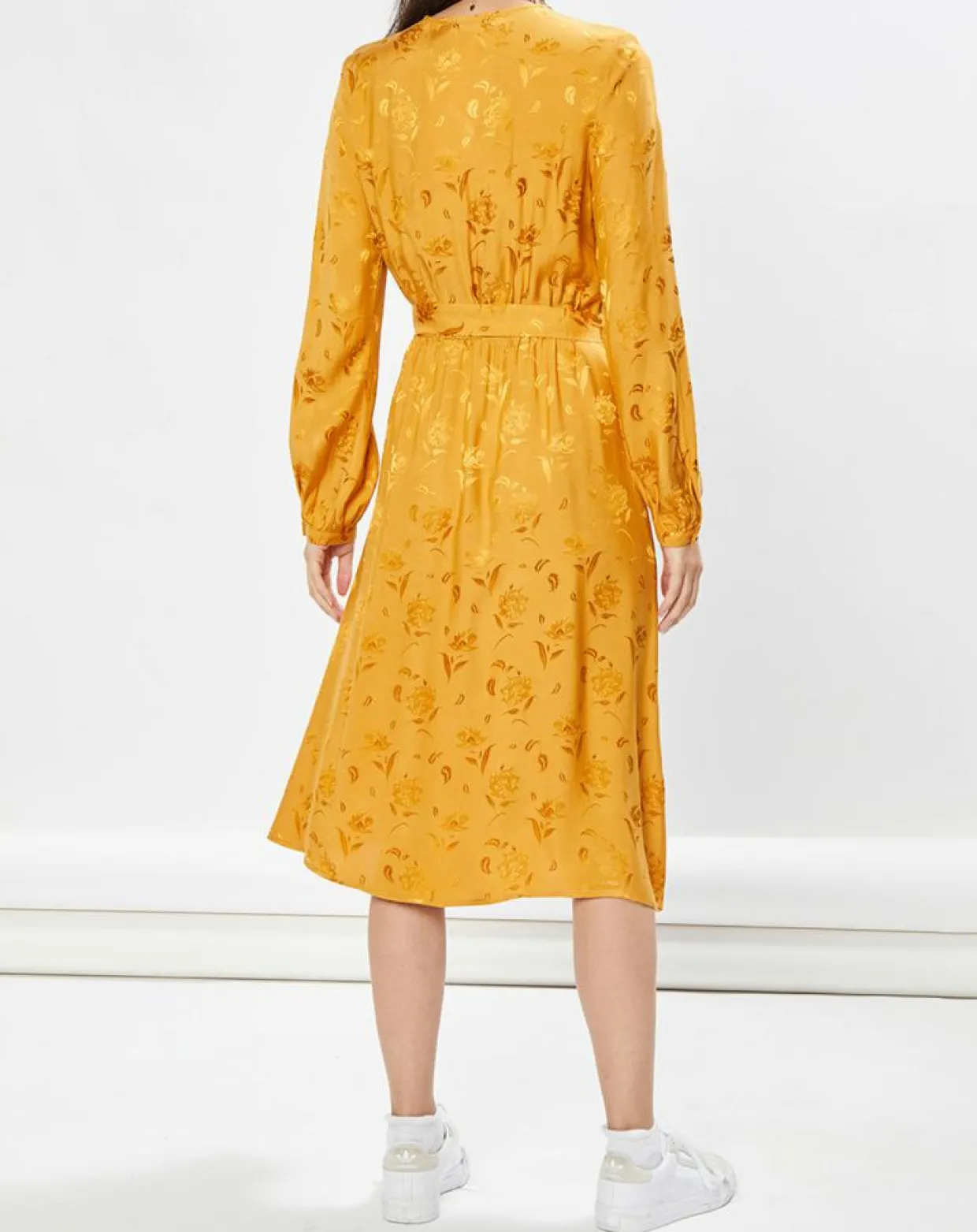 Robe Dana motifs ton sur ton orange-La Petite Etoile