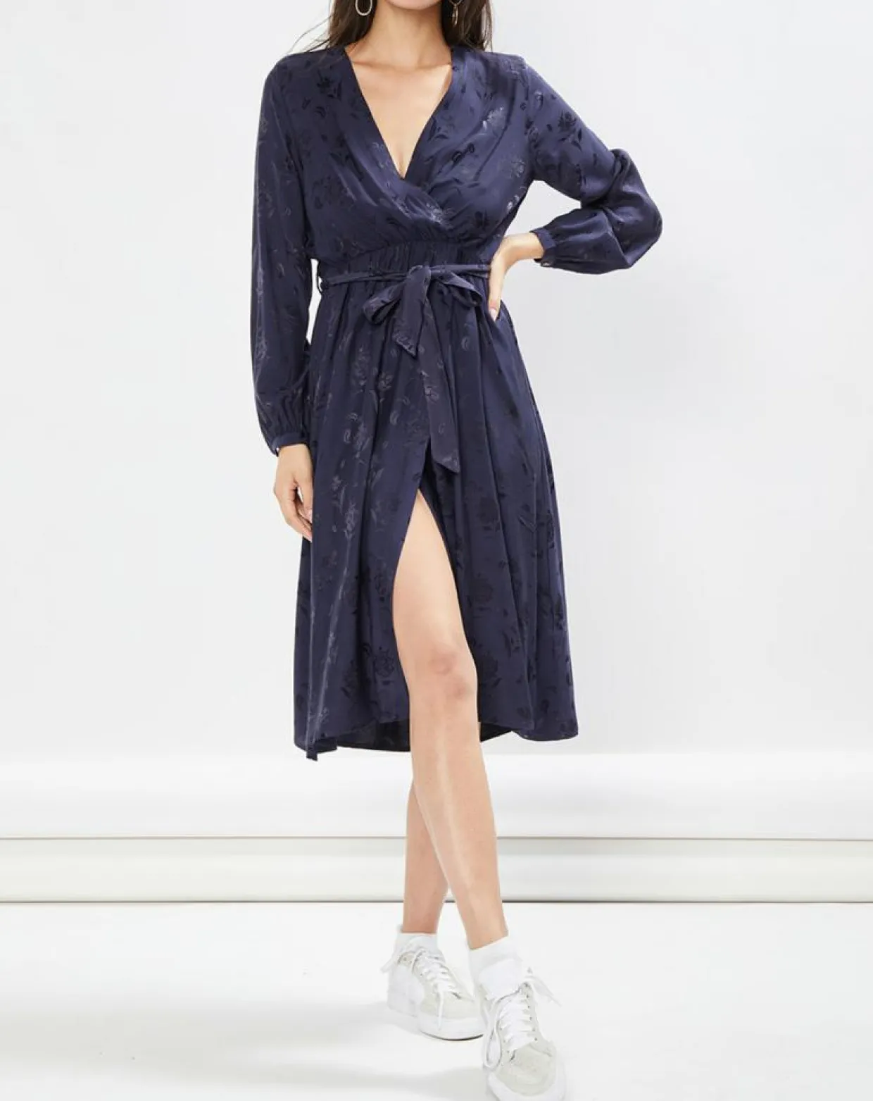 Femme La Petite Etoile Robes^Robe Dana motifs ton sur ton marine