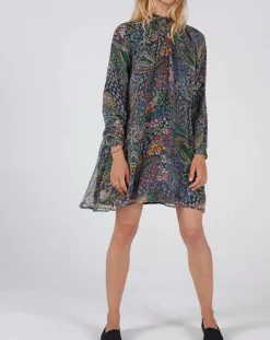 Femme Swildens Robes^Robe Darcy bleue