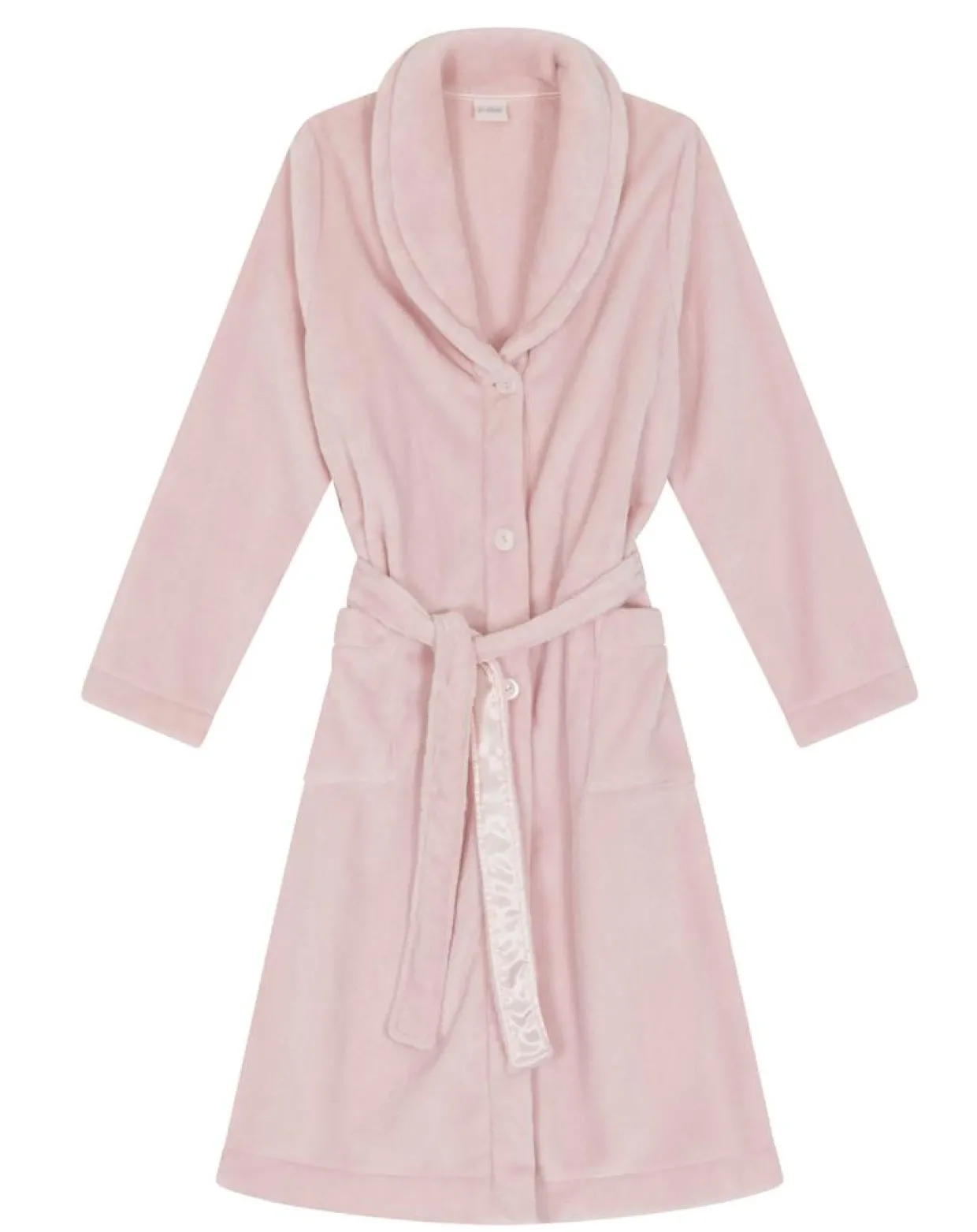 Femme Le Chat Lingerie, Nuit^Robe de chambre en peluche flanelle Essentiel bois de rose