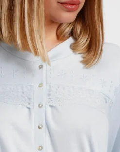 Robe de chambre Juno bleu ciel-Admas Classic Online
