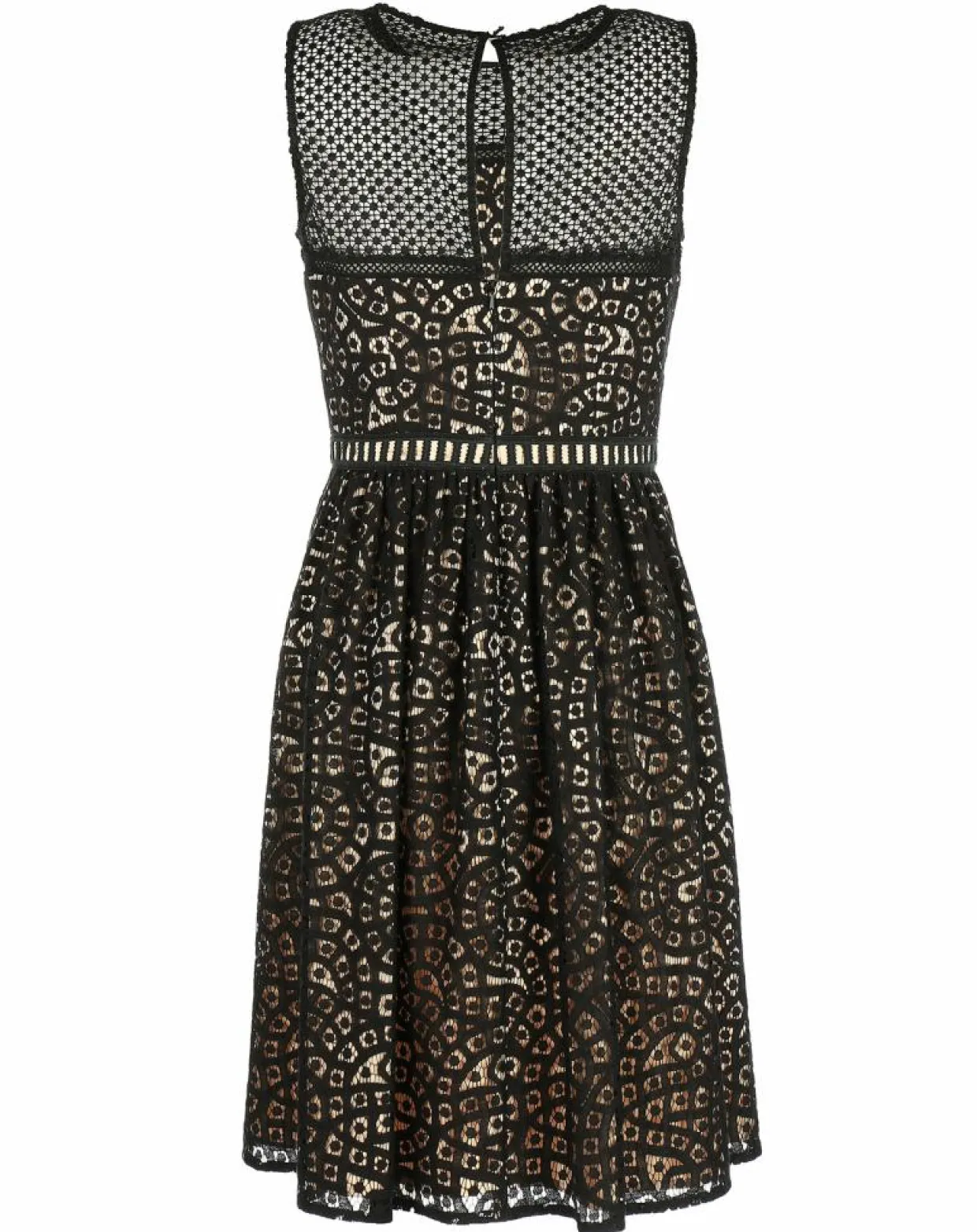 Robe Dico patineuse texturée noire-Derhy Clearance