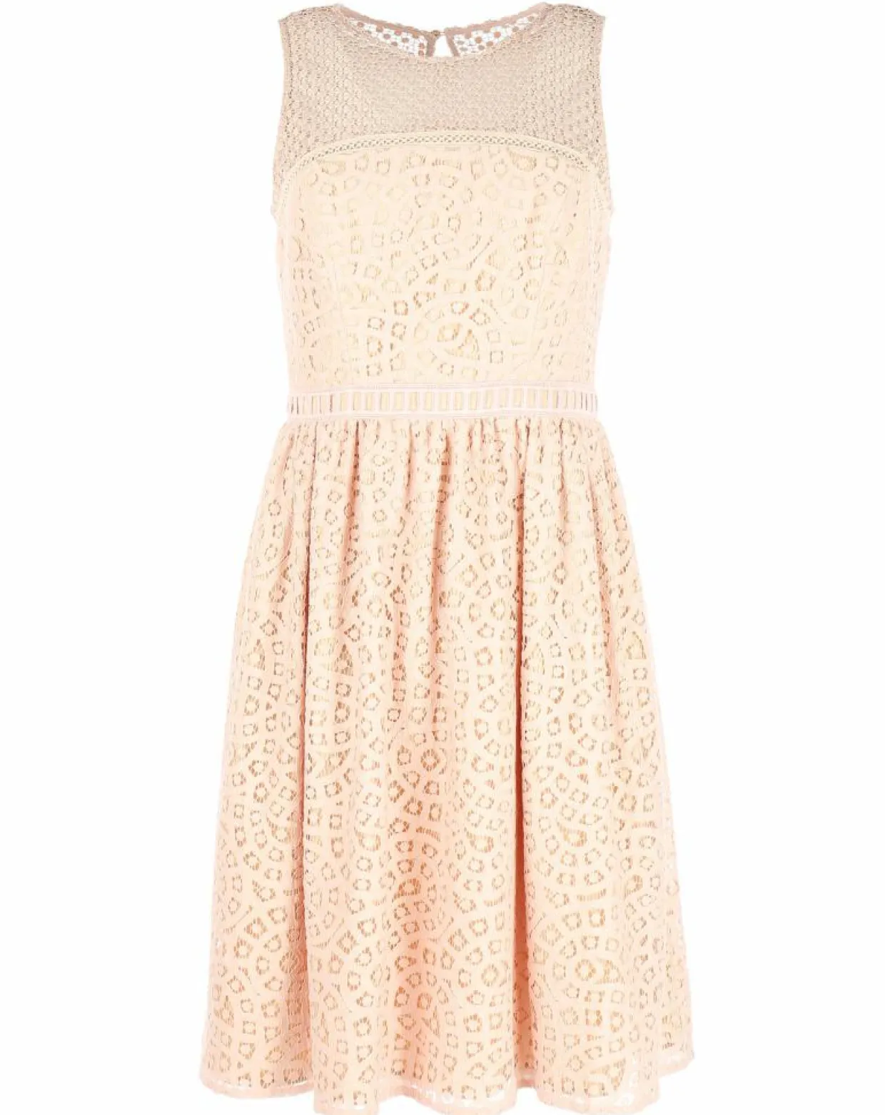 Robe Dico patineuse texturée rose-Derhy Best