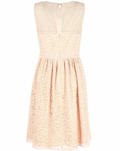 Robe Dico patineuse texturée rose-Derhy Best
