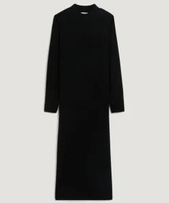 Femme Rodier Robes^Robe droite Johanna en laine col montant noir