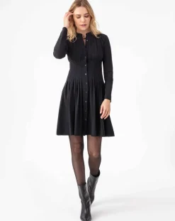 Robe Eliane noire-Indies Outlet