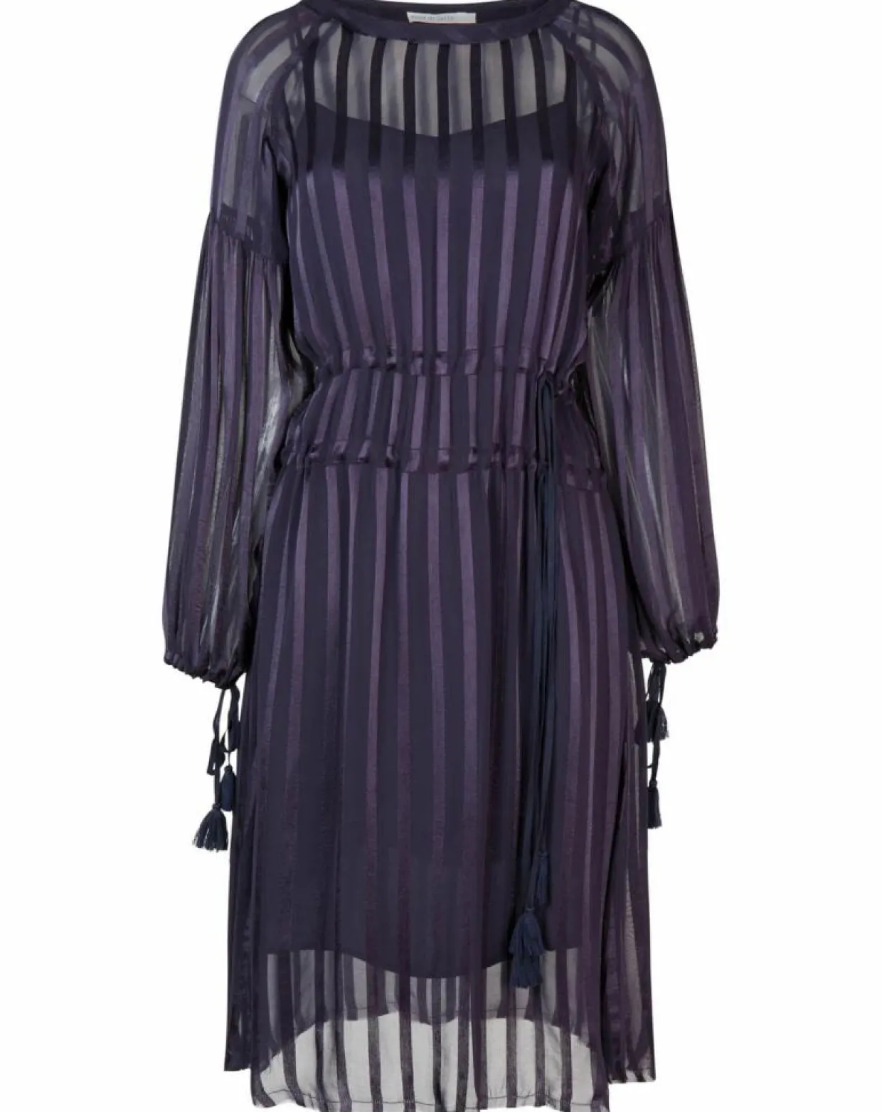 Femme Mare di Latte Robes^Robe Elise zébre encre