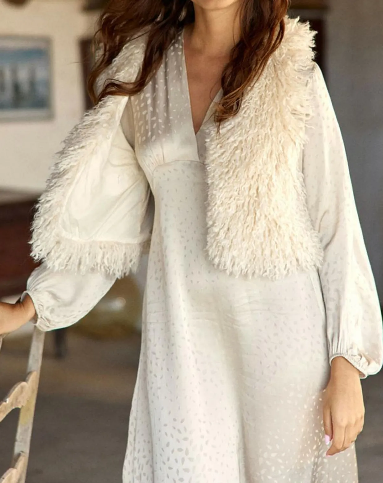 Femme Lauren Vidal Robes^Robe Eliza crème