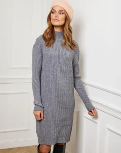 Femme Fleur de cachemire Robes^Robe Emma grise