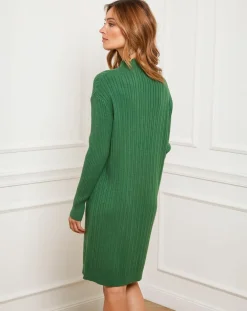 Robe Emma vert e-Fleur de cachemire Outlet