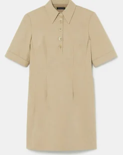Robe en coton beige-Tara Jarmon Outlet