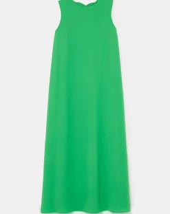 Robe en crêpe verte-Tara Jarmon Best