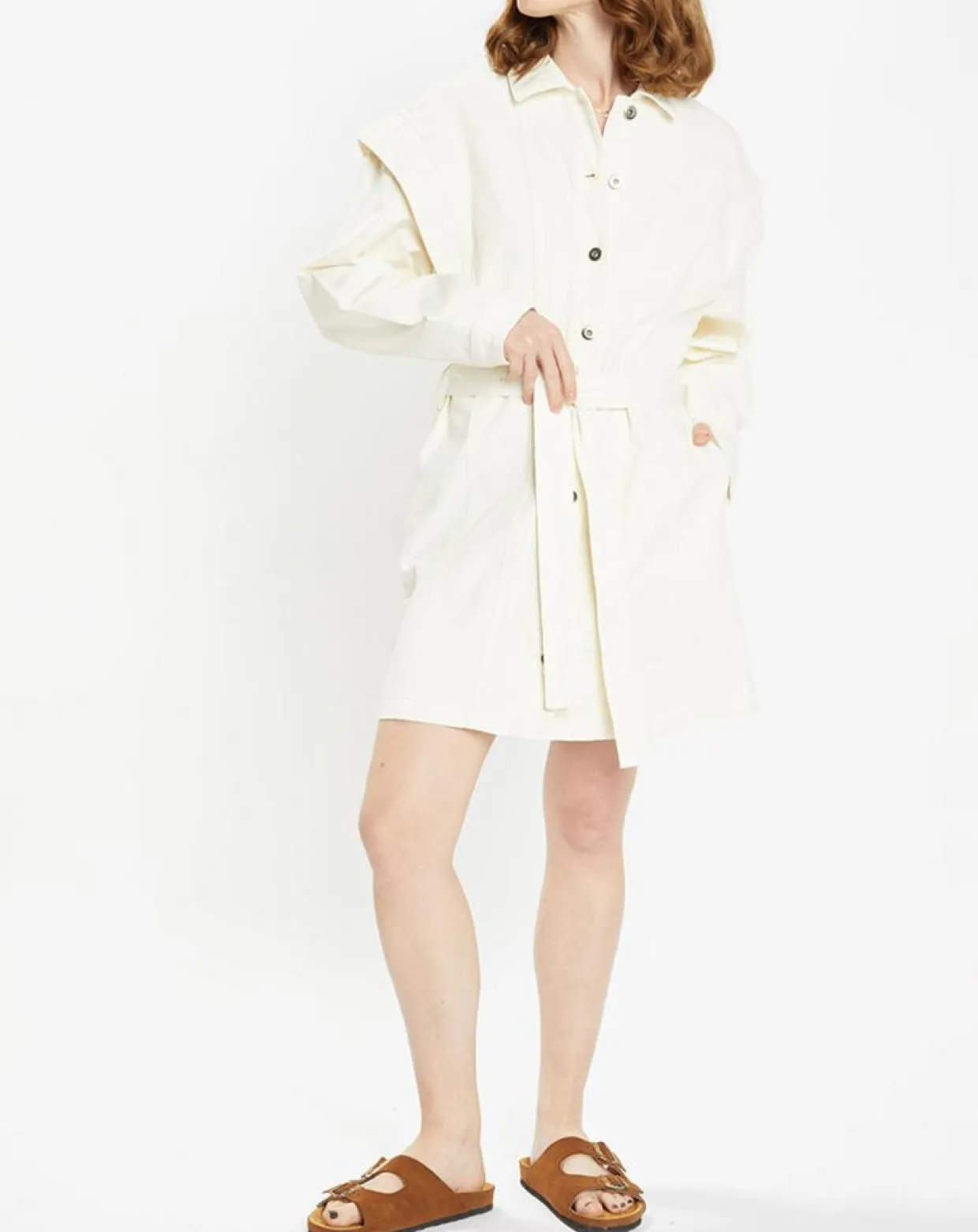 Femme Galeries Lafayette Robes^Robe en Denim Patti écrue