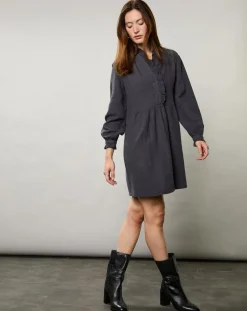 Robe en Gaze de Coton Rimba charbon-Hartford Hot