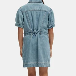 Enfant Scotch & Soda Fille^Robe en Jean courte en Toile de coton mélangé bleue