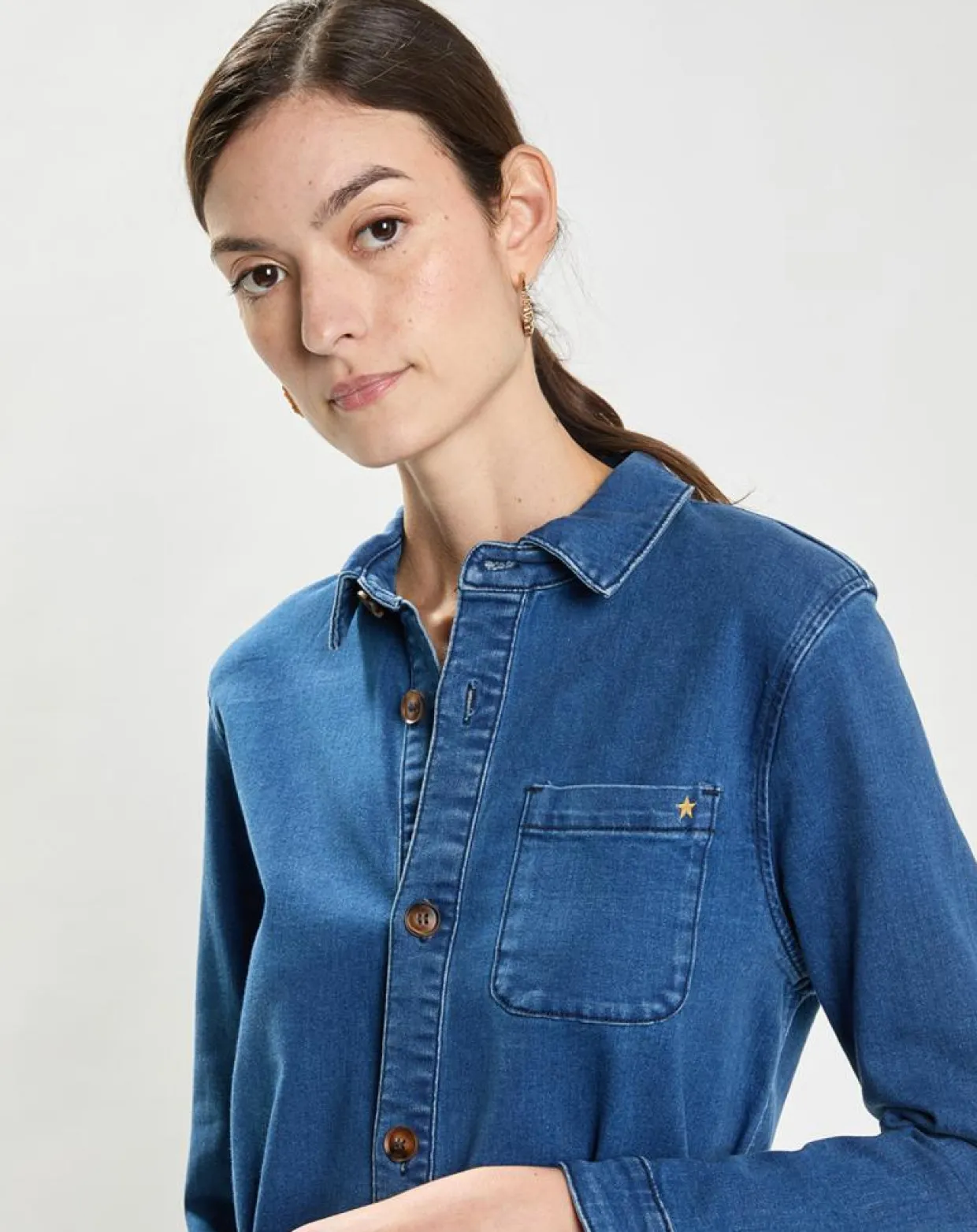 Femme La Petite Etoile Robes^Robe en jean Rym wash