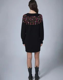 Femme Manoush Robes^Robe en Laine mélangée Claudine noire