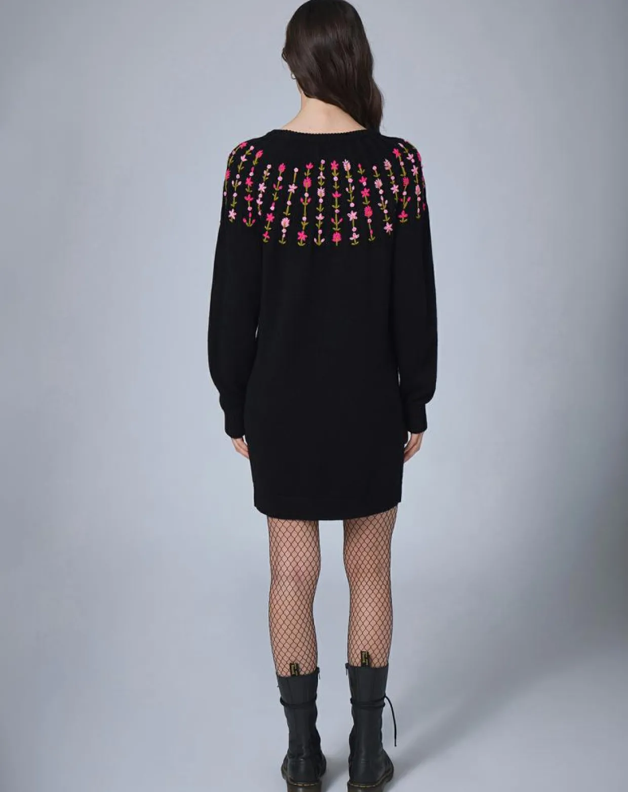 Femme Manoush Robes^Robe en Laine mélangée Claudine noire