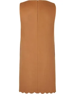 Femme Manoush Robes^Robe en Laine mélangée Gabardine camel