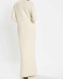 Robe en Laine mélangée maxi longue écru-Marc O'Polo Clearance