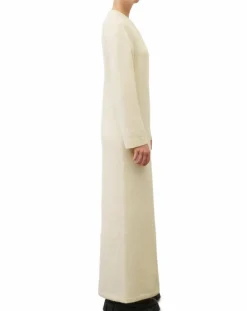 Robe en Laine mélangée maxi longue écru-Marc O'Polo Clearance