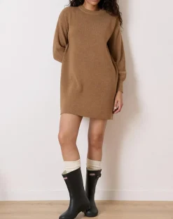 Robe en Laine mélangée Tiphaine mocha-Garance Paris