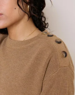 Robe en Laine mélangée Tiphaine mocha-Garance Paris