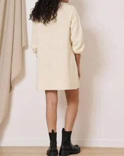 Femme Garance Paris Robes^Robe en Laine mélangée Tiphaine écrue
